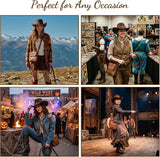 Brown Cowboy Costume Accessories Set for Adults