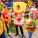 Inflatable French Fries Costume for Adults, Funny Blow Up Chip
