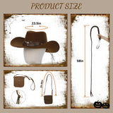 Brown Cowboy Costume Accessories Set for Adults