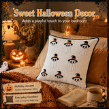 Halloween Pillow Covers 18x18 Set of 2, Mini Ghost Cases
