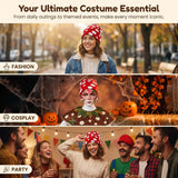 Halloween Mushroom Hat, Red White Beanie Costume Accessory