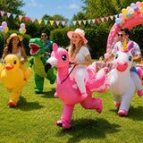Ride-On Flamingo Inflatable Costume for Adults