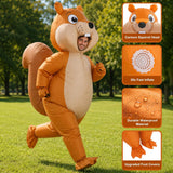 Inflatable Squirrel Costume for Adult, Halloween Funny Blow Up