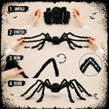 Outdoor Halloween Decorations 5 Ft Giant Spider