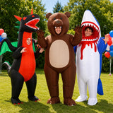 Inflatable Bear Costume for Adults, Funny Halloween Blow Up