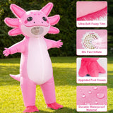Inflatable Axolotl Costume for Adults Funny Blow Up Party Suit