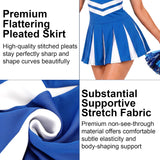 Cheerleader Costume for Women, Halloween Uniform Outfit Cosplay Sports Dress