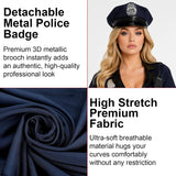 8PCS Women's Police Officer Costume