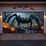 Halloween Garage Door Cover, Scary Banner, 7 x 16 Ft
