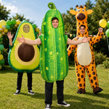 Inflatable Cucumber Costume for Adults, Funny Blow Up Costumes for Halloween Cosplay Parties