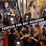 Halloween Skull Tote Bag, Trick or Treat Bag for Parties