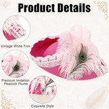 Medieval Pirate Hat with Lace and Feather for Women