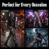 6 Pairs Fishnet Tights for Women, Halloween Costume Accessory