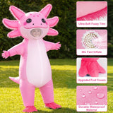 Inflatable Axolotl Costume for Kids, Blow Up Halloween Outfit