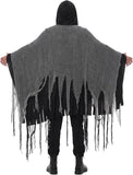 Grim Reaper Costume for Men Women Adult Scary Hooded Cloak Halloween Cape Cosplay Costumes
