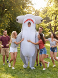Adults Inflatable Costume Hammerhead Shark, Funny Blow Up Suit