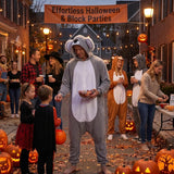 Adult Koala Onesie Costume - 3D Hooded Animal One-Piece Pajama for Halloween Men Women