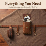 Pirate Belt Set for Adults with Pouch and Bottle Holder