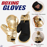 Men's Patriotic Boxing Champion Costume Adult American Flag Boxer Robe Outfit for Halloween Party
