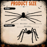 Outdoor Halloween Decorations 5 Ft Giant Spider