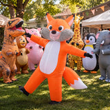 Fox Inflatable Halloween Costume for Adults, Blow Up Suit