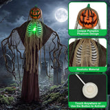 67" Halloween Decor Outdoor Animatronic Pumpkin Phantom Prop