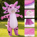 Inflatable Axolotl Costume for Kids, Blow Up Halloween Outfit