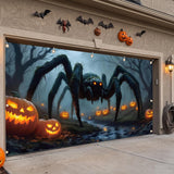 Halloween Garage Door Cover, Scary Banner, 7 x 16 Ft