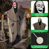 Halloween Decorations Outdoor, 65.6In Animated Grim Reaper