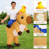 Inflatable Capybara Costume for Adults, Funny Blow Up Costume