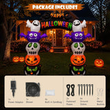Halloween Inflatable Archway 8FT Walk Through Pumpkin Ghost
