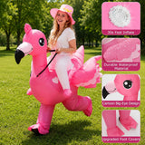 Ride-On Flamingo Inflatable Costume for Adults