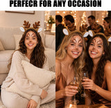 Reindeer Antlers Headband/Headband &Tail Costume Set