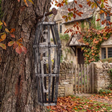 2-Piece Halloween Coffin Cage Skeleton Hanging Decorations