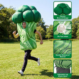 Inflatable Broccoli Costume for Adults, Funny Green Blow Up