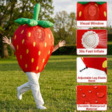 Inflatable Strawberry Costume for Adults, Halloween Blow Up