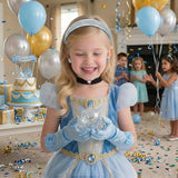 Blue Princess Cosplay Accessories for Kids & Girls (3-8 Years)