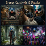 Halloween Mask for Adults, Scary Costume Mask for Halloween Party Cosplay