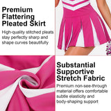 Cheerleader Costume for Women, Halloween Uniform Outfit Cosplay Sports Dress