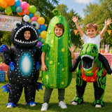Inflatable Cucumber Costume for Kids, Funny Blow Up Costumes for Halloween Cosplay Parties