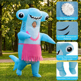 Inflatable Costume Hammerhead Shark for Adults, Funny Blow Up
