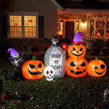 8FT Halloween Inflatable Pumpkin Outdoor Decor with LED Lights