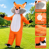 Fox Inflatable Halloween Costume for Adults, Blow Up Suit