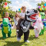 Inflatable T-Rex Costume for Kids, Funny Blow Up Ride-on Dino