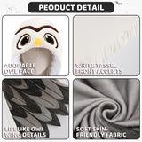Owl Costume - Bird Cosplay Hooded Cape Halloween Thanksgiving Christmas Costume Gift for Women and Men
