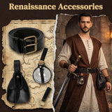 Pirate Belt Set for Adults with Pouch and Bottle Holder