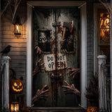 Halloween Door Cover, 73 * 36 inch Spooky Bloody Zombie