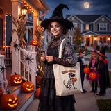 Halloween Skull Tote Bag, Trick or Treat Bag for Parties