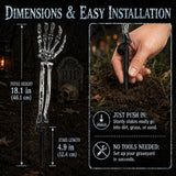 6 PCS Skeleton Arms Yard Stakes, Halloween Decorations Outdoor