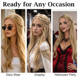Blonde Long Wavy Elf Wig for Women